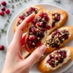 Cranberry, Brie & Pecan Crostini Recipe