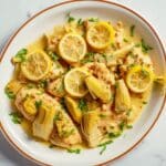Sheet Pan Lemon Artichoke Chicken Thighs Recipe