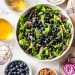 Blueberry Salad with Feta, Nuts, and Balsamic Maple Vinaigrette Recipe
