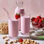 No Strain Creamy Strawberry Cashew Milk Recipe