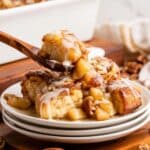Caramel Apple Cinnamon Roll Casserole Recipe