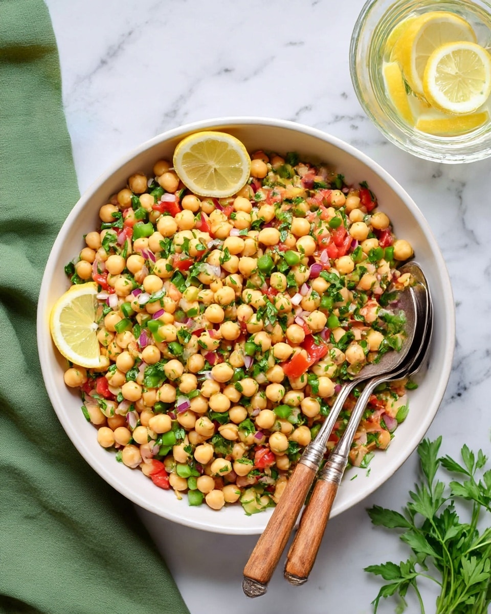 Balela Salad: Bright, Zesty Middle Eastern Chickpea Delight