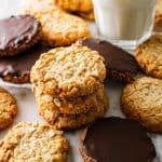 Chocolate Dipped Coconut Oatmeal Cookies Recipe