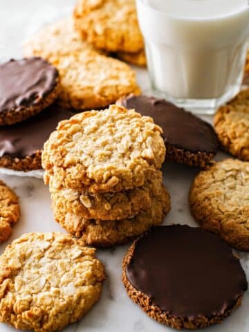 Chocolate Dipped Coconut Oatmeal Cookies Recipe