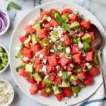 Watermelon Salad with Feta & Mint Recipe