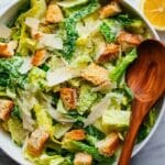 Classic Caesar Salad with Homemade Croutons Recipe
