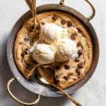 Chocolate Chip Pizzookie with Vanilla Ice Cream Recipe