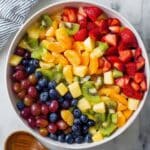 Honey Lime Rainbow Fruit Salad Recipe