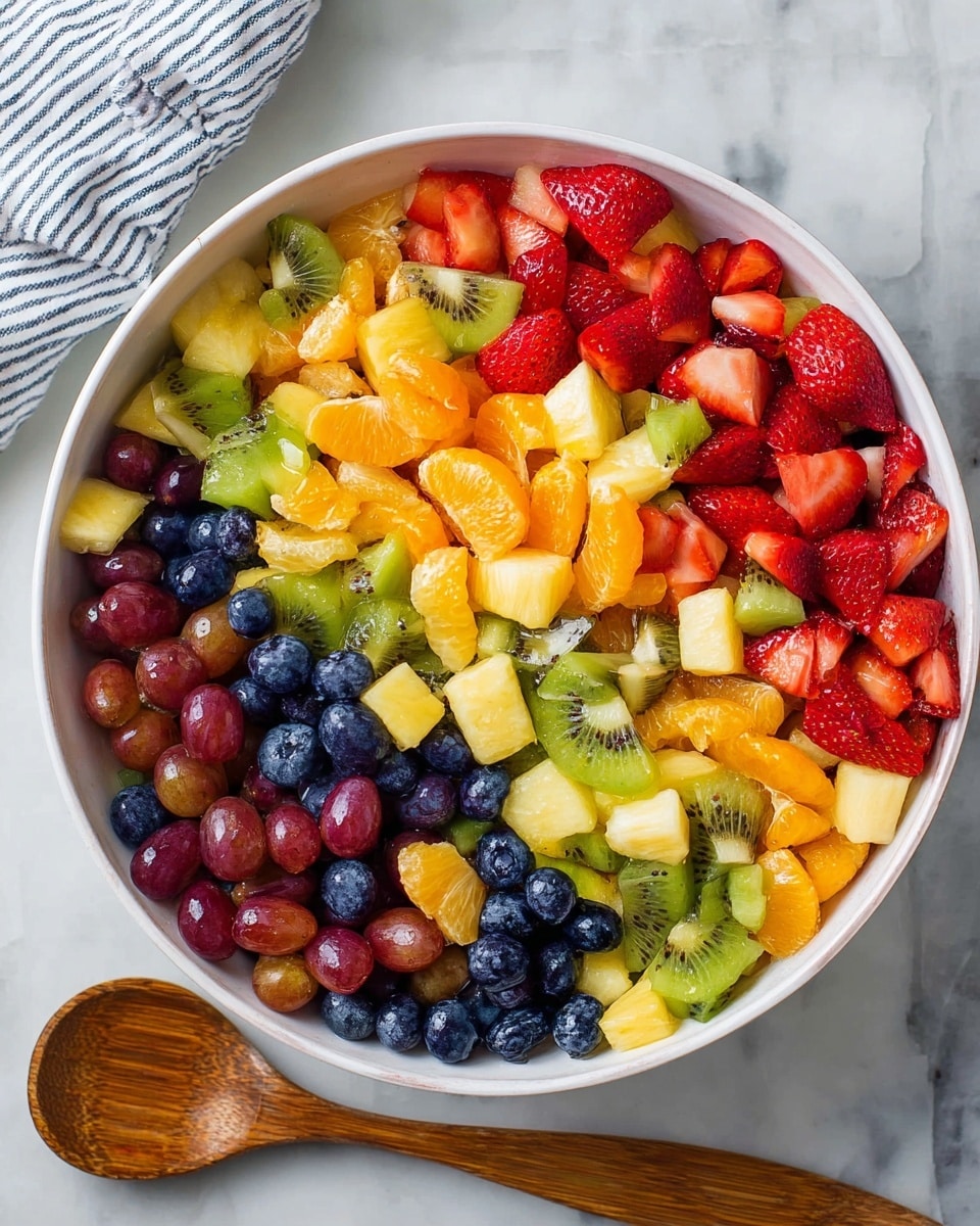Honey Lime Rainbow Fruit Salad - Vibrant & Refreshing Summer Treat