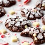 Peppermint Chip Chocolate Crinkle Cookies Recipe