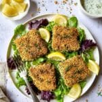 Crispy Chickpea-Topped Fish with Jalapeno Tartar Sauce Recipe