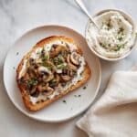 Mushroom Toast with Labneh and Dukkah Seasoning Recipe