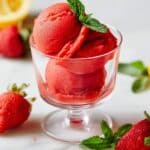 Ninja Creami Strawberry Sorbet (Fresh or Frozen Berries) Recipe