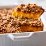 Yummy Sweet Potato Casserole with Pecan Topping Recipe