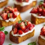 Strawberry Crostini with Ricotta, Honey, and Mint Recipe