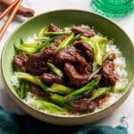 Mongolian Beef with Spring Onions and Soy-Based Sauce Recipe