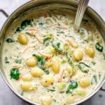 Gnocchi Soup with Vegan Cream and Vegetables Recipe