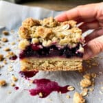 Vegan Blackberry Crumble Bars Recipe